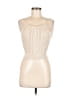 Unbranded 100% Polyester Ivory Sleeveless Top Size M - photo 1