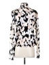 CAbi Floral Silver Long Sleeve Blouse Size XS - photo 2