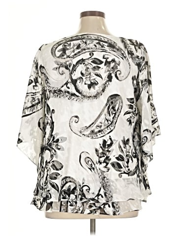 Alex Evenings 3/4 Sleeve Blouse (view 2)