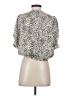 Express Outlet 100% Polyester Ivory 3/4 Sleeve Blouse Size S - photo 2