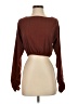 Tularosa Burgundy Long Sleeve Top Size S - photo 1