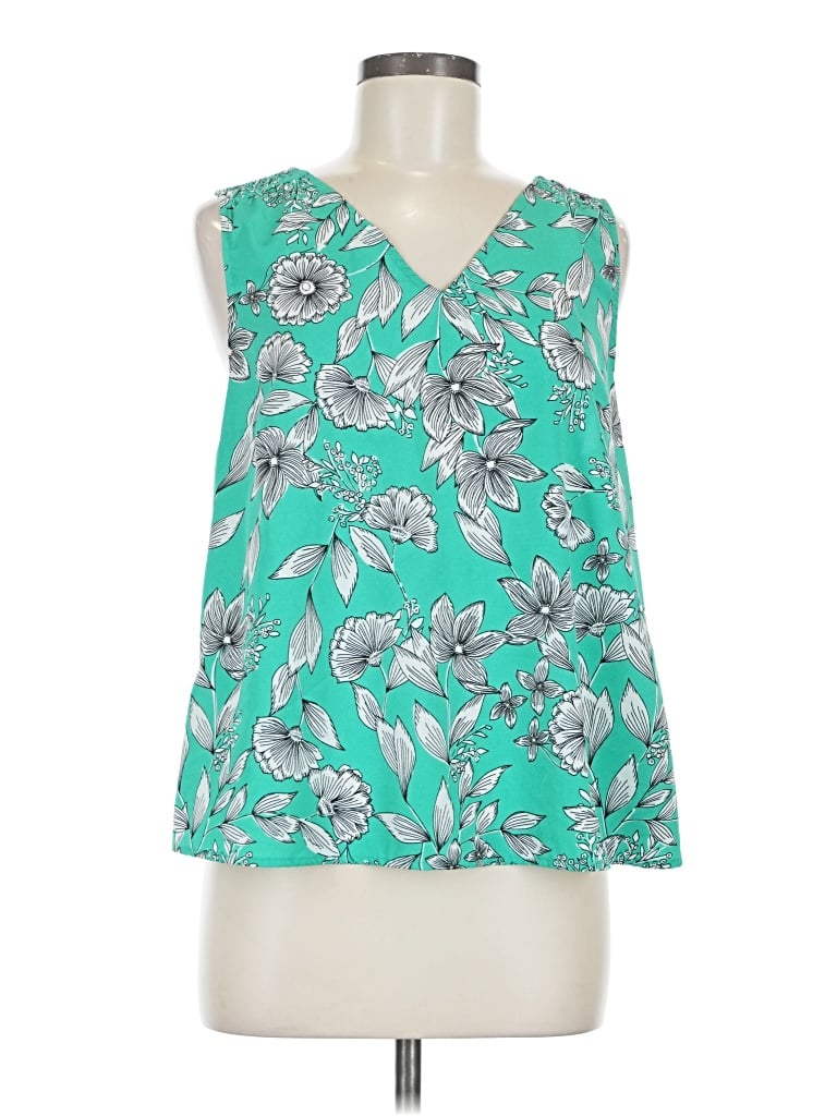 Pre-owned A New Day Sleeveless Blouse In Teal