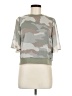 DKNY 100% Polyester Camo Green 3/4 Sleeve Blouse Size M - photo 1