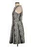 Eva Longoria 100% Polyester Tweed Gray Cocktail Dress Size 0 - photo 5