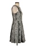 Eva Longoria 100% Polyester Tweed Gray Cocktail Dress Size 0 - photo 4