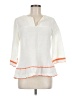Lememe 100% Cotton White 3/4 Sleeve Blouse Size M - photo 1