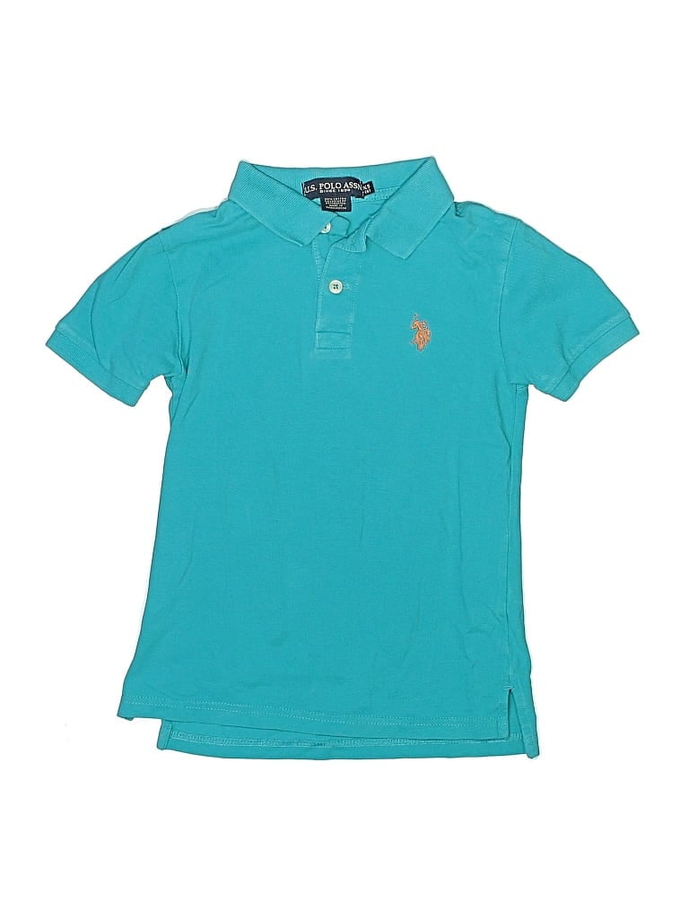 Pre-owned U.s. Polo Assn Kids' Short Sleeve Top Blue Tops