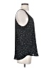 Ann Taylor LOFT 100% Polyester Stars Black Sleeveless Blouse Size S - photo 4