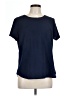 Merona 100% Polyester Blue Short Sleeve Top Size L - photo 1