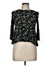 Bongo 100% Rayon Black 3/4 Sleeve Blouse Size M - photo 1