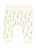 Rae Dunn 100% Cotton Graphic Ivory Casual Pants Size 0-3 mo - photo 1