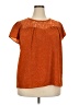 Perch by Blu Pepper Orange Short Sleeve Blouse Size 2X - photo 1