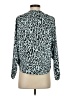 Rebecca Minkoff 100% Polyester Animal Print Teal Long Sleeve Blouse Size XS - photo 2