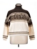 Cider Paisley Brown Turtleneck Sweater Size XL - photo 1