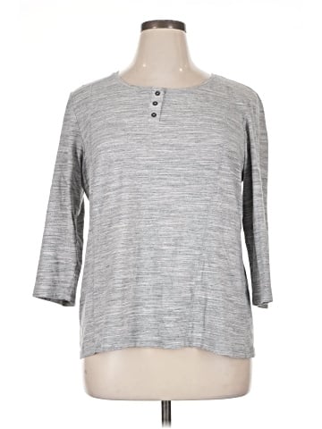 Christopher & Banks 3/4 Sleeve T-Shirt (view 1)