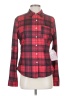 Forever 21 Plaid Red Long Sleeve Blouse Size S - photo 1