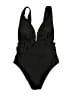 Unbranded Solid Black One Piece Swimsuit Size S - photo 1