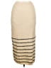 Mod Ref Stripes Tan Casual Skirt Size L - photo 1