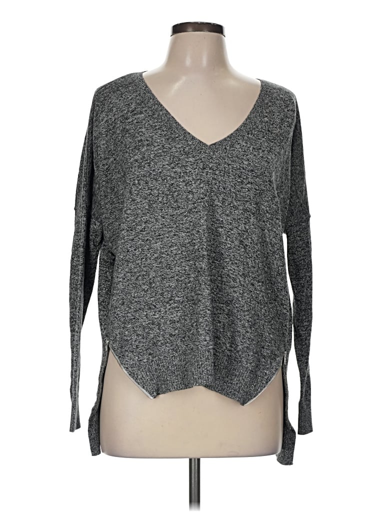 Pre-owned Express Pullover Sweater In Gray