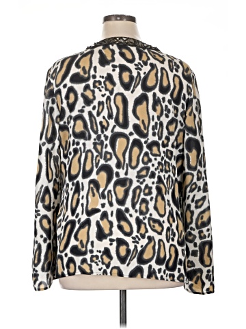 SoCa by St. John Long Sleeve Silk Top (view 2)