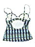 Kenneth Cole REACTION Argyle Blue Swimsuit Top Size M (estimated) - photo 2