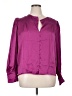 Intermix 100% Silk Purple 3/4 Sleeve Silk Top Size XL - photo 1