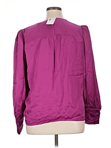 Intermix 3/4 Sleeve Silk Top (view 2)