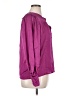 Intermix 100% Silk Purple 3/4 Sleeve Silk Top Size XL - photo 4