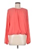 Tommy Hilfiger 100% Polyester Orange Long Sleeve Blouse Size M - photo 1
