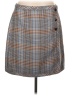 Talbots Plaid Gray Casual Skirt Size 12 - photo 1
