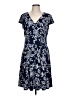 Studio One Paisley Blue Casual Dress Size L - photo 1