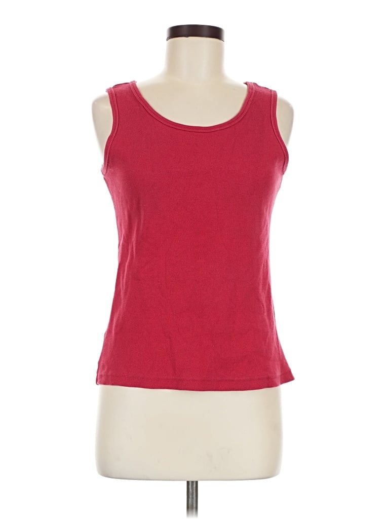 Pre-owned St. John's Bay Sleeveless T-shirt In Red