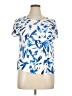 Alfani Blue Short Sleeve Blouse Size XL (petite) - photo 1