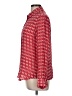 Joe Fresh Print Red Long Sleeve Blouse Size M - photo 5