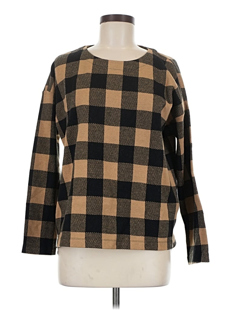 Pre-owned Jjill Pullover Sweater In Brown