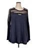 Oddi Chevron-herringbone Blue Pullover Sweater Size XL - photo 1