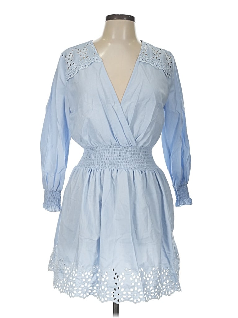 Pre-owned Zara Casual Dress In Blue