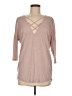 Express One Eleven Pink 3/4 Sleeve Top Size M - photo 1