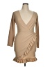 PrettyLittleThing Tan Cocktail Dress Size 14 - photo 1