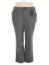 Lee Houndstooth Gray Dress Pants Size 22 - photo 1