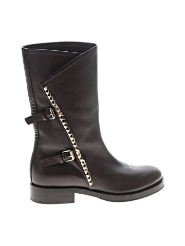 Valentino Garavani Leather Rockstud Boots (view 1)