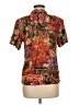 Sag Harbor Print Brown Short Sleeve Blouse Size M (estimated) - photo 2