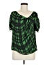 Thakoon Green Short Sleeve Blouse Size 6 - photo 1