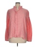 Ann Taylor LOFT Checkered-gingham Red Long Sleeve Blouse Size XL - photo 1