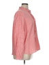 Ann Taylor LOFT Checkered-gingham Red Long Sleeve Blouse Size XL - photo 4