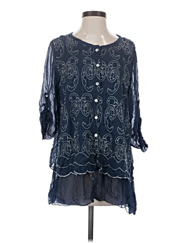 Belle France 3/4 Sleeve Blouse (view 1)