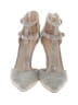 Nine West Metallic Silver Gray Heels Size 8 1/2 - photo 2
