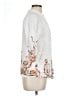 Ana & Rose 100% Polyester Paisley White 3/4 Sleeve Blouse Size L - photo 4