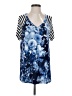 Sew in Love Blue Short Sleeve Top Size S - photo 1
