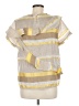 Harlyn 100% Polyester Yellow Short Sleeve Blouse Size M - photo 2